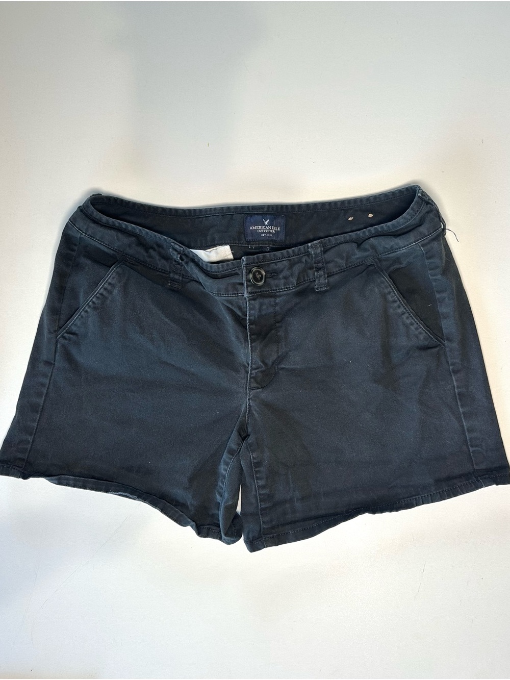 American Eagle Outfitters Black Casual Cotton Shorts